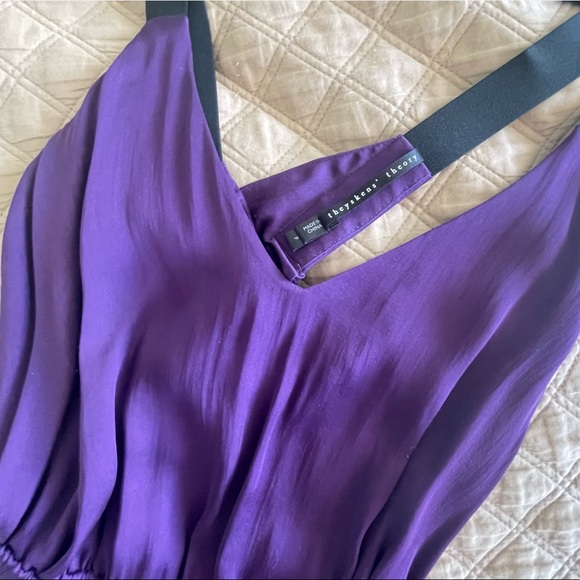Theyskens Theory Silk Purple Midi Dress 💜 - Picture 3 of 5
